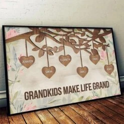 Family Love, A Timeless Treasure - Family Personalized Custom Horizontal Poster - Gift For Mom, Grandma -Pawfect House Store 67935a42d9dff
