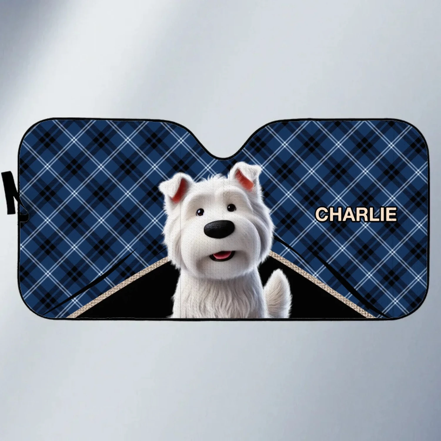 Double The Trouble, Double The Fun- Dog & Cat Personalized Custom Auto Windshield Sunshade, Car Window Protector - Gift For Pet Owners, Pet Lovers 2 Double The Trouble, Double The Fun- Dog & Cat Personalized Custom Auto Windshield Sunshade, Car Window Protector - Gift For Pet Owners, Pet Lovers - Image 2