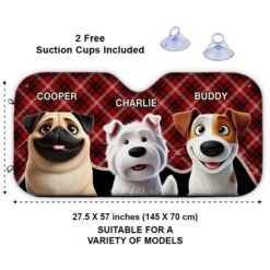 Double The Trouble, Double The Fun- Dog & Cat Personalized Custom Auto Windshield Sunshade, Car Window Protector - Gift For Pet Owners, Pet Lovers 6 Double The Trouble, Double The Fun- Dog & Cat Personalized Custom Auto Windshield Sunshade, Car Window Protector - Gift For Pet Owners, Pet Lovers -Pawfect House Store 67935f5f0c977
