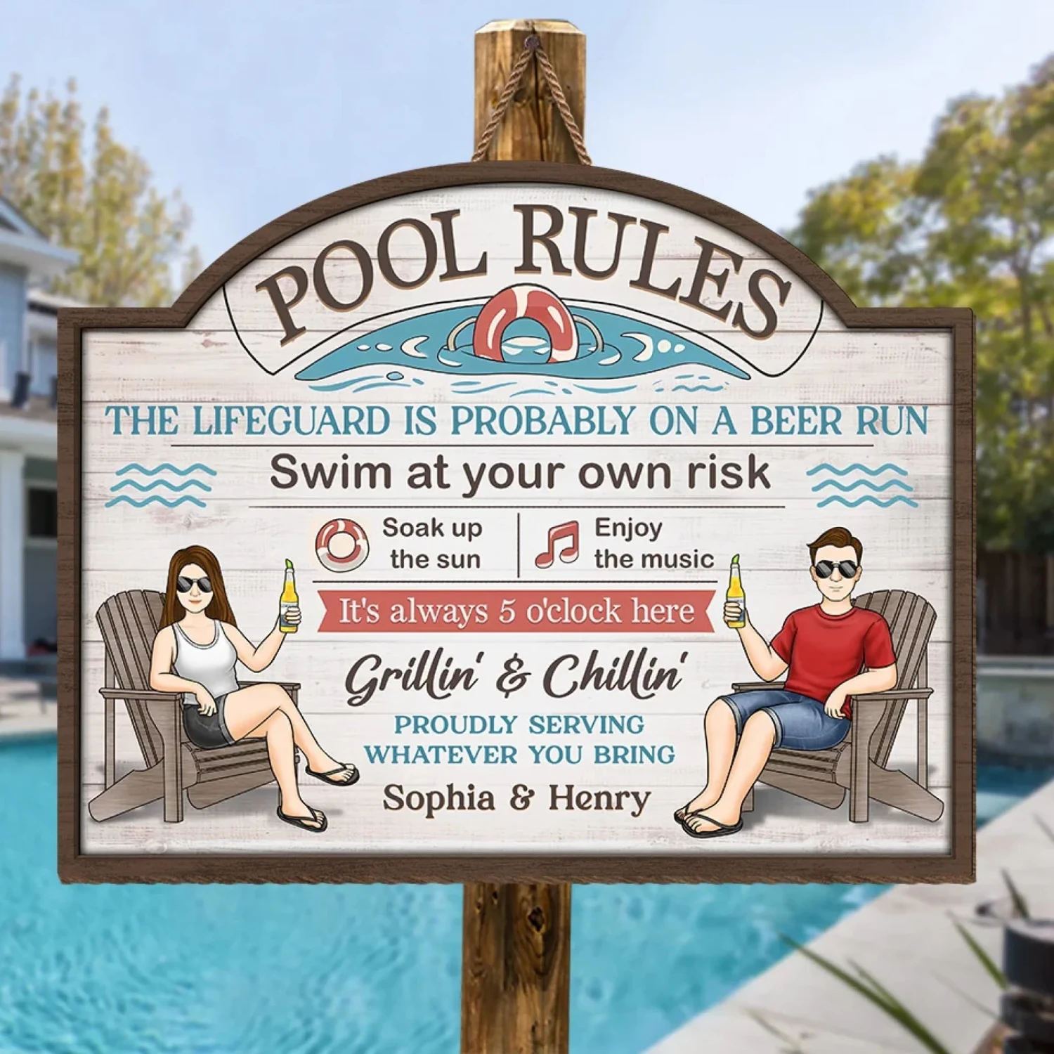 Sun, Water, And You - Couple Personalized Custom Home Decor Wood Sign - Gift For Husband Wife, Anniversary 1 Sun, Water, And You - Couple Personalized Custom Home Decor Wood Sign - Gift For Husband Wife, Anniversary