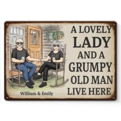 Love Doesn’t Age, It Deepens - Couple Personalized Custom Home Decor Metal Sign - House Warming Gift For Husband Wife, Anniversary