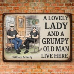 Love Doesn’t Age, It Deepens - Couple Personalized Custom Home Decor Metal Sign - House Warming Gift For Husband Wife, Anniversary -Pawfect House Store 67936a228cb7e
