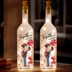 You’re My Happily Ever After - Couple Personalized Custom Bottle Lamp - Gift For Husband Wife, Anniversary