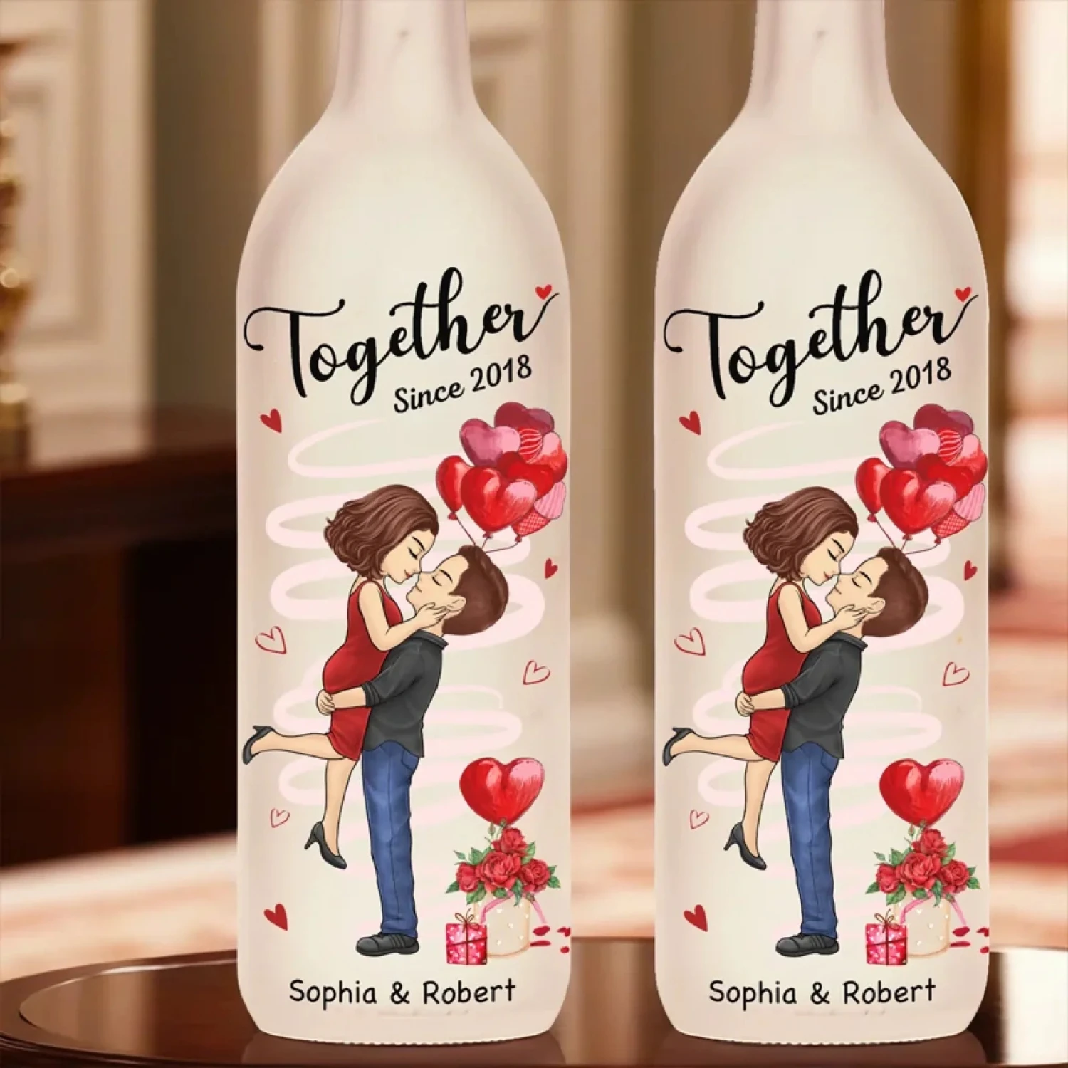 You’re My Happily Ever After - Couple Personalized Custom Bottle Lamp - Gift For Husband Wife, Anniversary 4 You’re My Happily Ever After - Couple Personalized Custom Bottle Lamp - Gift For Husband Wife, Anniversary - Image 4