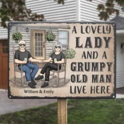 Love Grows Stronger With Every Gray Hair - Couple Personalized Custom Home Decor Metal Sign - House Warming Gift For Husband Wife, Anniversary -Pawfect House Store 67936d5e70007
