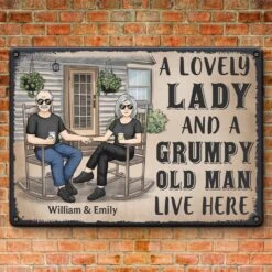 Love Grows Stronger With Every Gray Hair - Couple Personalized Custom Home Decor Metal Sign - House Warming Gift For Husband Wife, Anniversary -Pawfect House Store 67936d5e7b971