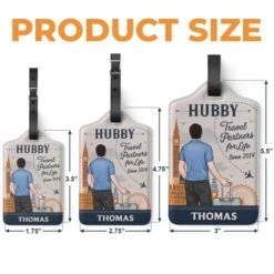 Hand In Hand, We Travel Through Life - Travel Personalized Custom Combo 2 Luggage Tags - Holiday Vacation Gift, Gift For Adventure Travel Lovers, Husband Wife, Anniversary 9 Hand In Hand, We Travel Through Life - Travel Personalized Custom Combo 2 Luggage Tags - Holiday Vacation Gift, Gift For Adventure Travel Lovers, Husband Wife, Anniversary -Pawfect House Store 6793747e29fb0