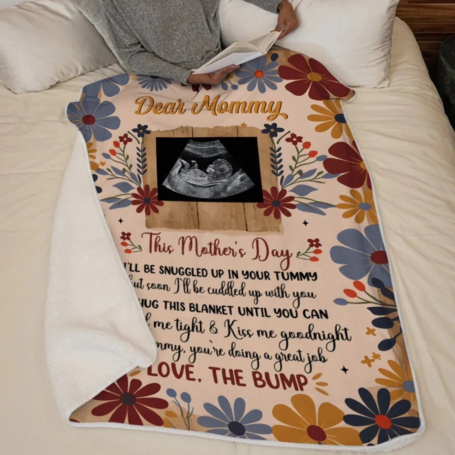Custom Photo Tiny Hands, Tiny Feet, Big Love - Family Personalized Custom Blanket - Mother's Day, Baby Shower Gift, Gift For First Mom 5 Custom Photo Tiny Hands, Tiny Feet, Big Love - Family Personalized Custom Blanket - Mother's Day, Baby Shower Gift, Gift For First Mom - Image 5