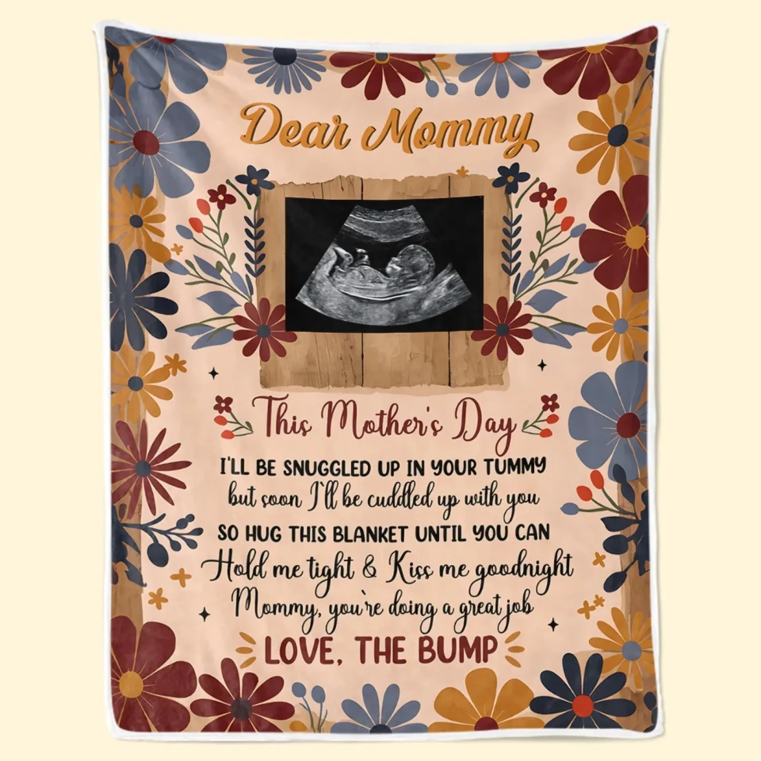 Custom Photo Tiny Hands, Tiny Feet, Big Love - Family Personalized Custom Blanket - Mother's Day, Baby Shower Gift, Gift For First Mom 1 Custom Photo Tiny Hands, Tiny Feet, Big Love - Family Personalized Custom Blanket - Mother's Day, Baby Shower Gift, Gift For First Mom