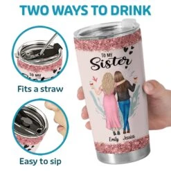 The Sister Of My Soul - Bestie Personalized Custom Tumbler - Gift For Best Friends, BFF, Sisters 7 The Sister Of My Soul - Bestie Personalized Custom Tumbler - Gift For Best Friends, BFF, Sisters -Pawfect House Store 67a2dcdb74491