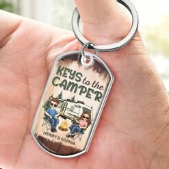 Keys To The Camper - Camping Personalized Custom Keychain - Gift For Couple, Husband Wife, Camping Lovers 7 Keys To The Camper - Camping Personalized Custom Keychain - Gift For Couple, Husband Wife, Camping Lovers -Pawfect House Store 67a309b4ef52e