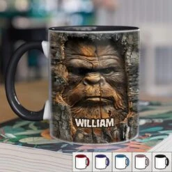 King Of The Jungle, Master Of Vibes - Family Personalized Custom 3D Inflated Effect Printed Accent Mug - Gift For Yourself, Best Friends, Siblings, Family Members