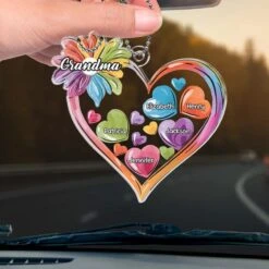 Grandkids Make Every Moment Extraordinary - Family Personalized Custom Car Ornament - Acrylic Custom Shaped - Gift For Mom, Grandma 8 Grandkids Make Every Moment Extraordinary - Family Personalized Custom Car Ornament - Acrylic Custom Shaped - Gift For Mom, Grandma -Pawfect House Store 67a30e47841ff