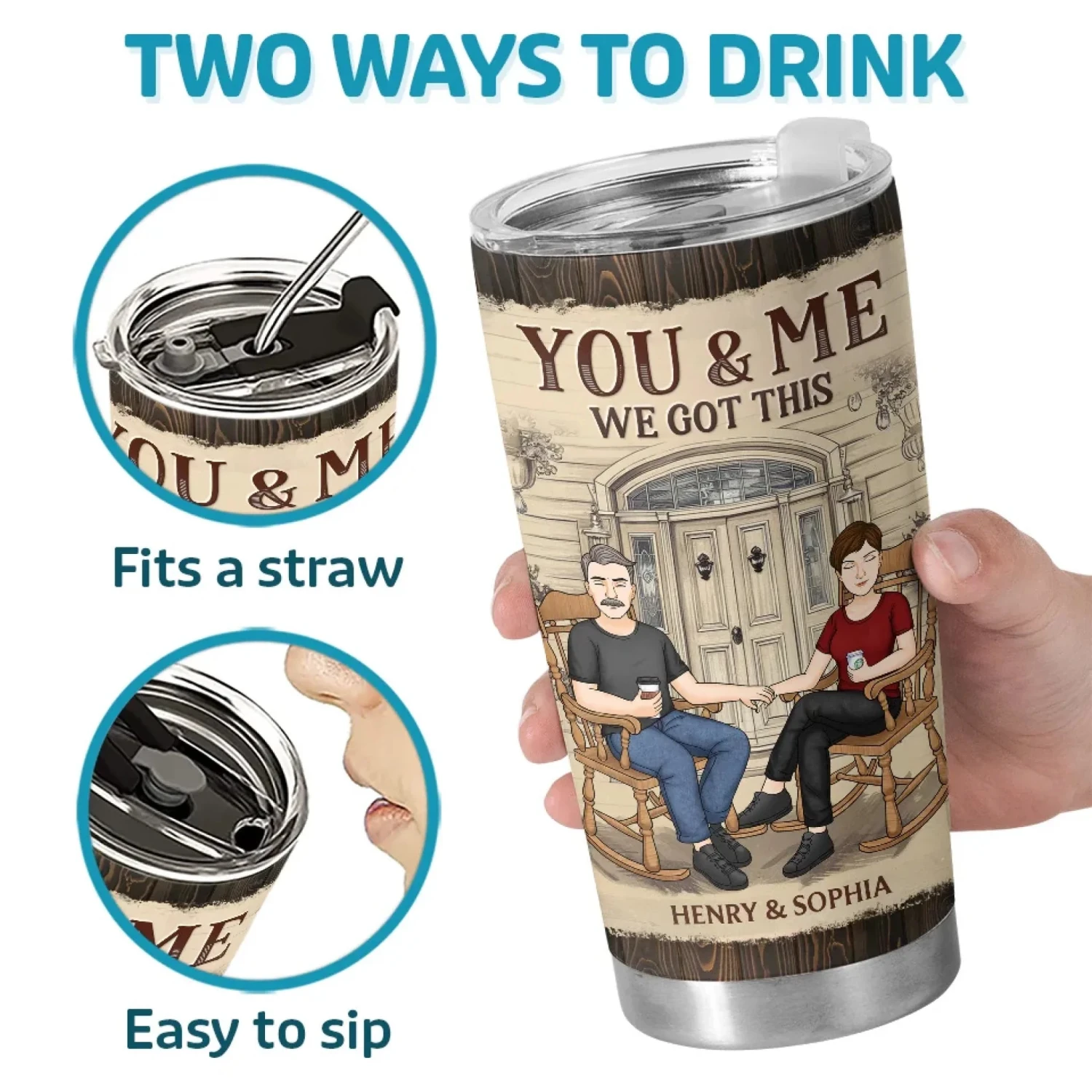 My Heart Recognized You From The Start - Couple Personalized Custom Tumbler - Gift For Husband Wife, Anniversary 4 My Heart Recognized You From The Start - Couple Personalized Custom Tumbler - Gift For Husband Wife, Anniversary - Image 4