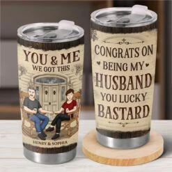My Heart Recognized You From The Start - Couple Personalized Custom Tumbler - Gift For Husband Wife, Anniversary