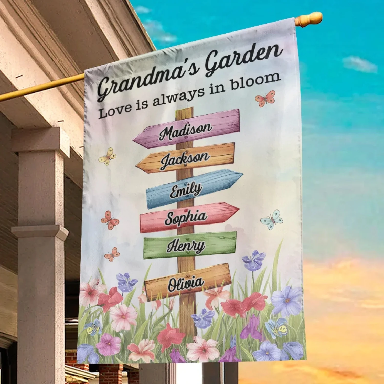 A Mother’s Love Is Endless - Family Personalized Custom Flag - Mother's Day, Gift For Mom, Grandma 5 A Mother’s Love Is Endless - Family Personalized Custom Flag - Mother's Day, Gift For Mom, Grandma - Image 5