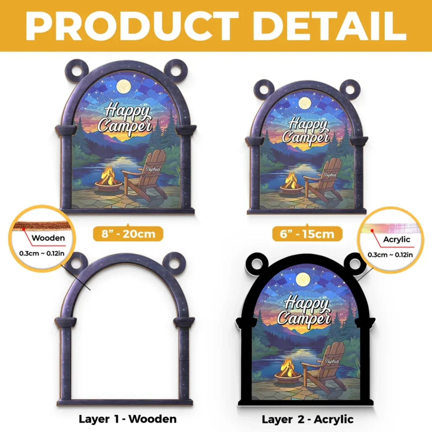 Bright Moon And Happy Me - Family Personalized Window Hanging Suncatcher - Gift For Yourself, Best Friends, Siblings, Family Members 5 Bright Moon And Happy Me - Family Personalized Window Hanging Suncatcher - Gift For Yourself, Best Friends, Siblings, Family Members - Image 5