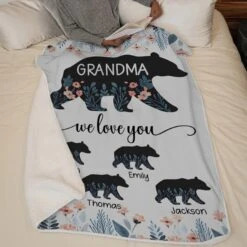 Grandkids Make Life Grand - Family Personalized Custom Blanket - Gift For Mom, Grandma 10 Grandkids Make Life Grand - Family Personalized Custom Blanket - Gift For Mom, Grandma -Pawfect House Store 67a328c4af8f2