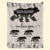 A Grandchild Is A Grandparent’s Treasure - Family Personalized Custom Blanket - Gift For Mom, Grandma