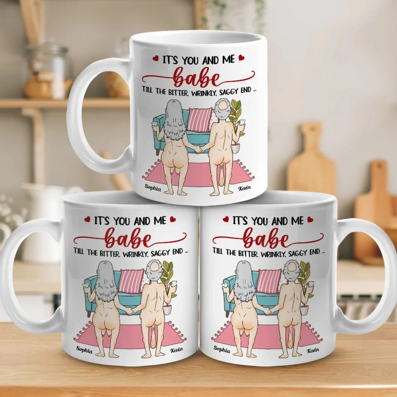 It's You And Me, Babe - Couple Personalized Custom Mug - Gift For Husband Wife, Anniversary 4 It's You And Me, Babe - Couple Personalized Custom Mug - Gift For Husband Wife, Anniversary - Image 4