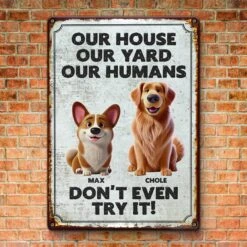 Dogs Don't Just Guard Houses, They Guard Hearts - Dog Personalized Custom Home Decor Metal Sign - House Warming Gift For Pet Owners, Pet Lovers 7 Dogs Don't Just Guard Houses, They Guard Hearts - Dog Personalized Custom Home Decor Metal Sign - House Warming Gift For Pet Owners, Pet Lovers -Pawfect House Store 67a4208b76556