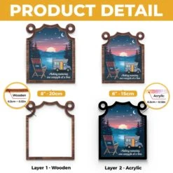 Camp More, Worry Less - Family Personalized Window Hanging Suncatcher - Gift For Yourself, Best Friends, Siblings, Family Members 9 Camp More, Worry Less - Family Personalized Window Hanging Suncatcher - Gift For Yourself, Best Friends, Siblings, Family Members -Pawfect House Store 67a4214412054