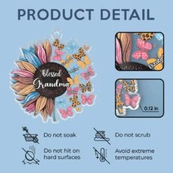 Home Is Where Your Grandma Is - Family Personalized Custom Car Ornament - Acrylic Custom Shaped - Gift For Mom, Grandma -Pawfect House Store 67a43e9b98413