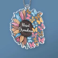 Home Is Where Your Grandma Is - Family Personalized Custom Car Ornament - Acrylic Custom Shaped - Gift For Mom, Grandma -Pawfect House Store 67a43e9beb923