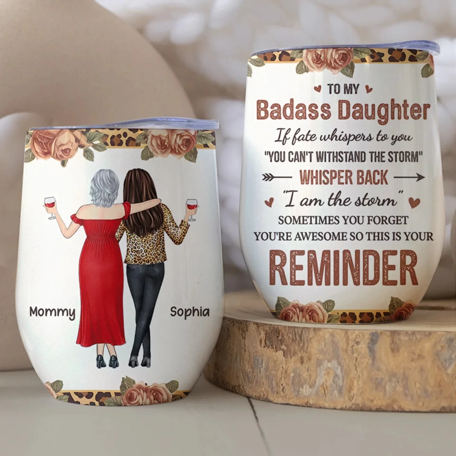 Never Forget How Amazing You Are - Family Personalized Custom Wine Tumbler - Gift For Mom, Daughter 3 Never Forget How Amazing You Are - Family Personalized Custom Wine Tumbler - Gift For Mom, Daughter - Image 3