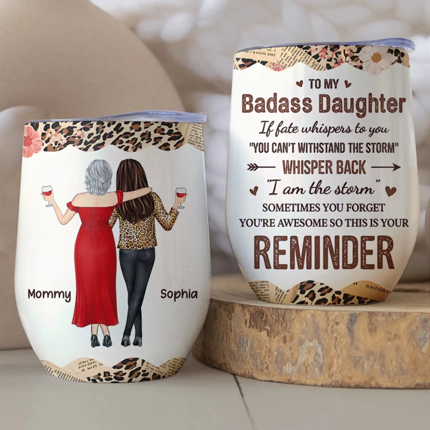 Remember Your Power, Always - Family Personalized Custom Wine Tumbler - Gift For Mom, Daughter 3 Remember Your Power, Always - Family Personalized Custom Wine Tumbler - Gift For Mom, Daughter - Image 3