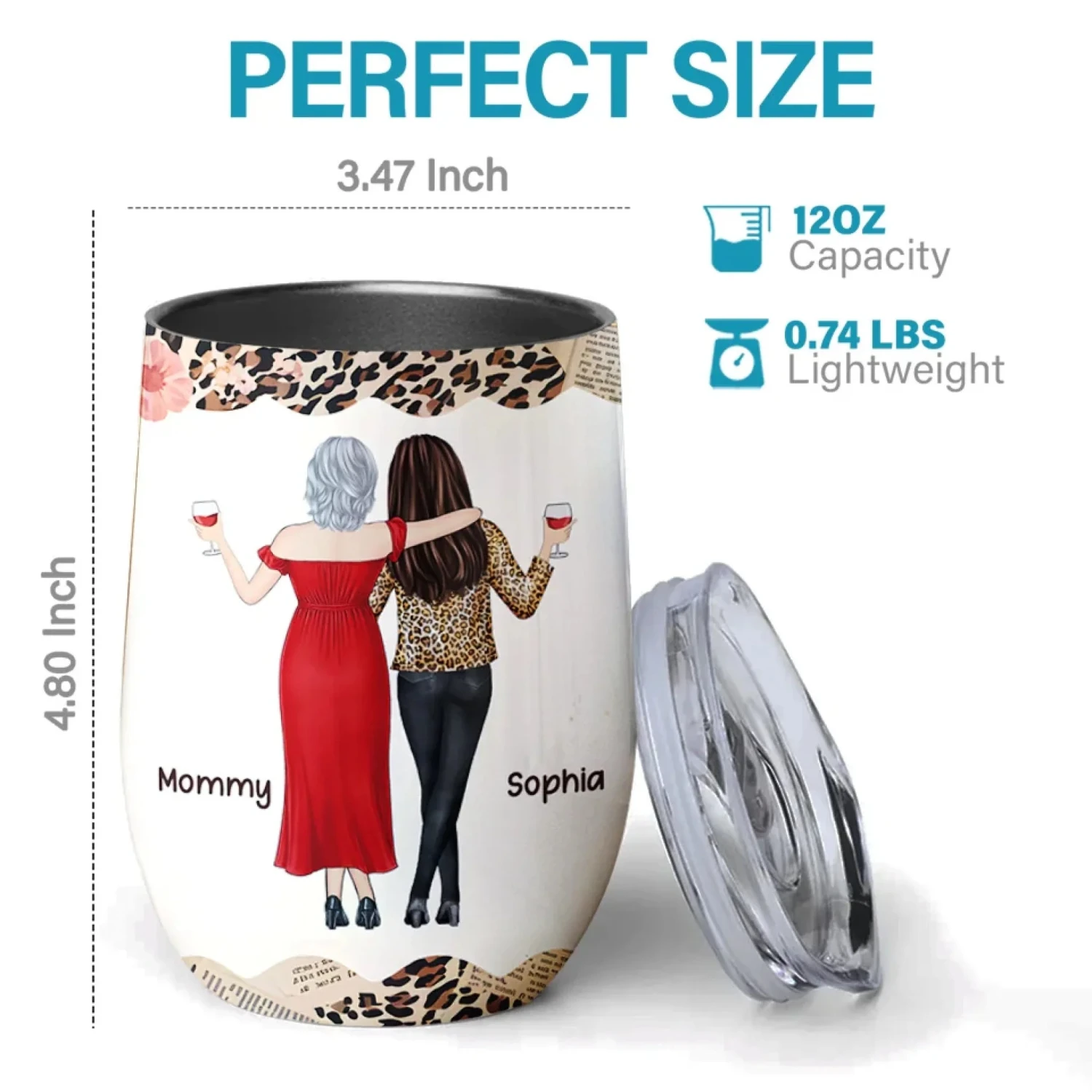 Remember Your Power, Always - Family Personalized Custom Wine Tumbler - Gift For Mom, Daughter 4 Remember Your Power, Always - Family Personalized Custom Wine Tumbler - Gift For Mom, Daughter - Image 4