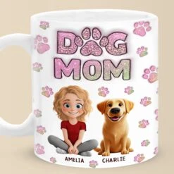 In A World Full Of Chaos, Pets Bring Peace - Dog & Cat Personalized Custom 3D Inflated Effect Printed Mug - Gift For Pet Owners, Pet Lovers