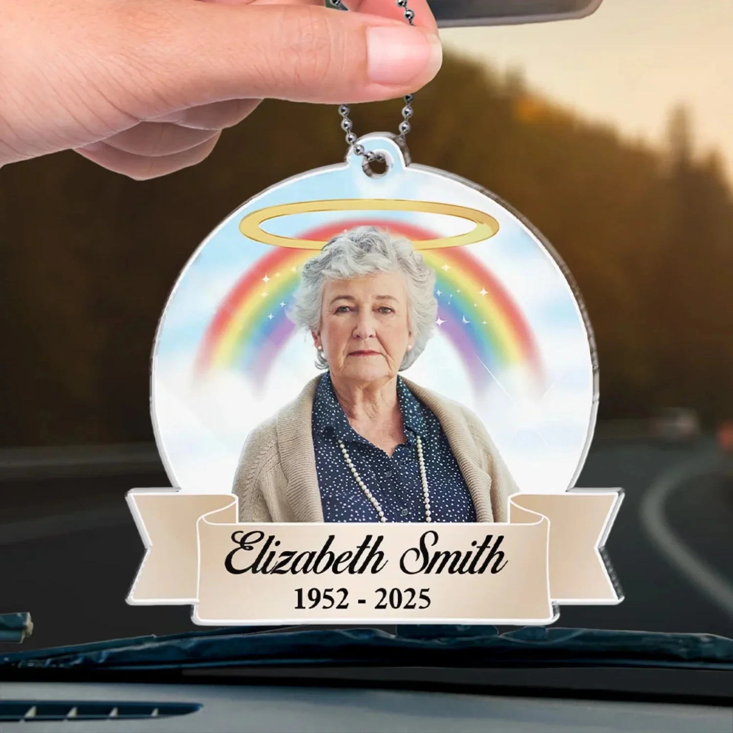 Custom Photo Holding You Close In Our Prayers - Memorial Personalized Custom Car Ornament - Acrylic Custom Shaped - Sympathy Gift For Family Members 4 Custom Photo Holding You Close In Our Prayers - Memorial Personalized Custom Car Ornament - Acrylic Custom Shaped - Sympathy Gift For Family Members - Image 4