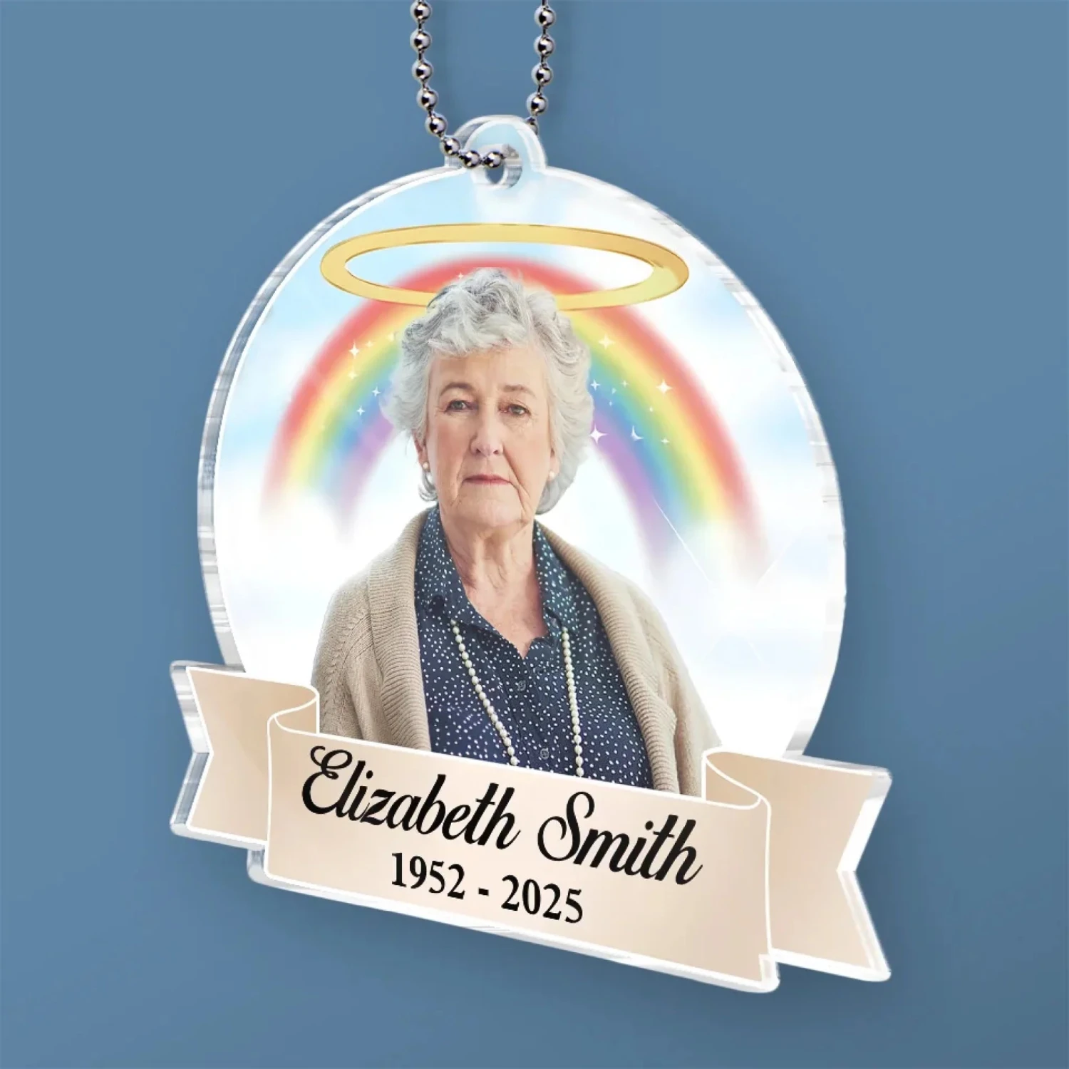 Custom Photo Holding You Close In Our Prayers - Memorial Personalized Custom Car Ornament - Acrylic Custom Shaped - Sympathy Gift For Family Members 3 Custom Photo Holding You Close In Our Prayers - Memorial Personalized Custom Car Ornament - Acrylic Custom Shaped - Sympathy Gift For Family Members - Image 3