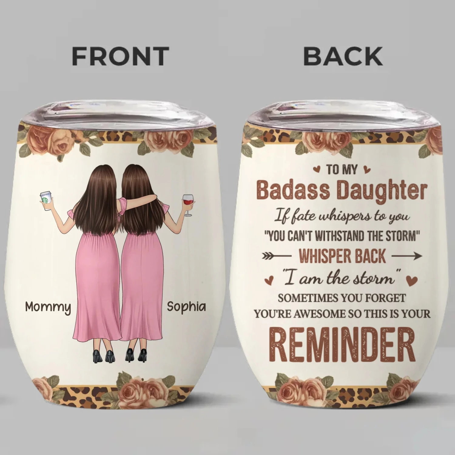 Never Forget How Amazing You Are - Family Personalized Custom Wine Tumbler - Gift For Mom, Daughter 2 Never Forget How Amazing You Are - Family Personalized Custom Wine Tumbler - Gift For Mom, Daughter - Image 2