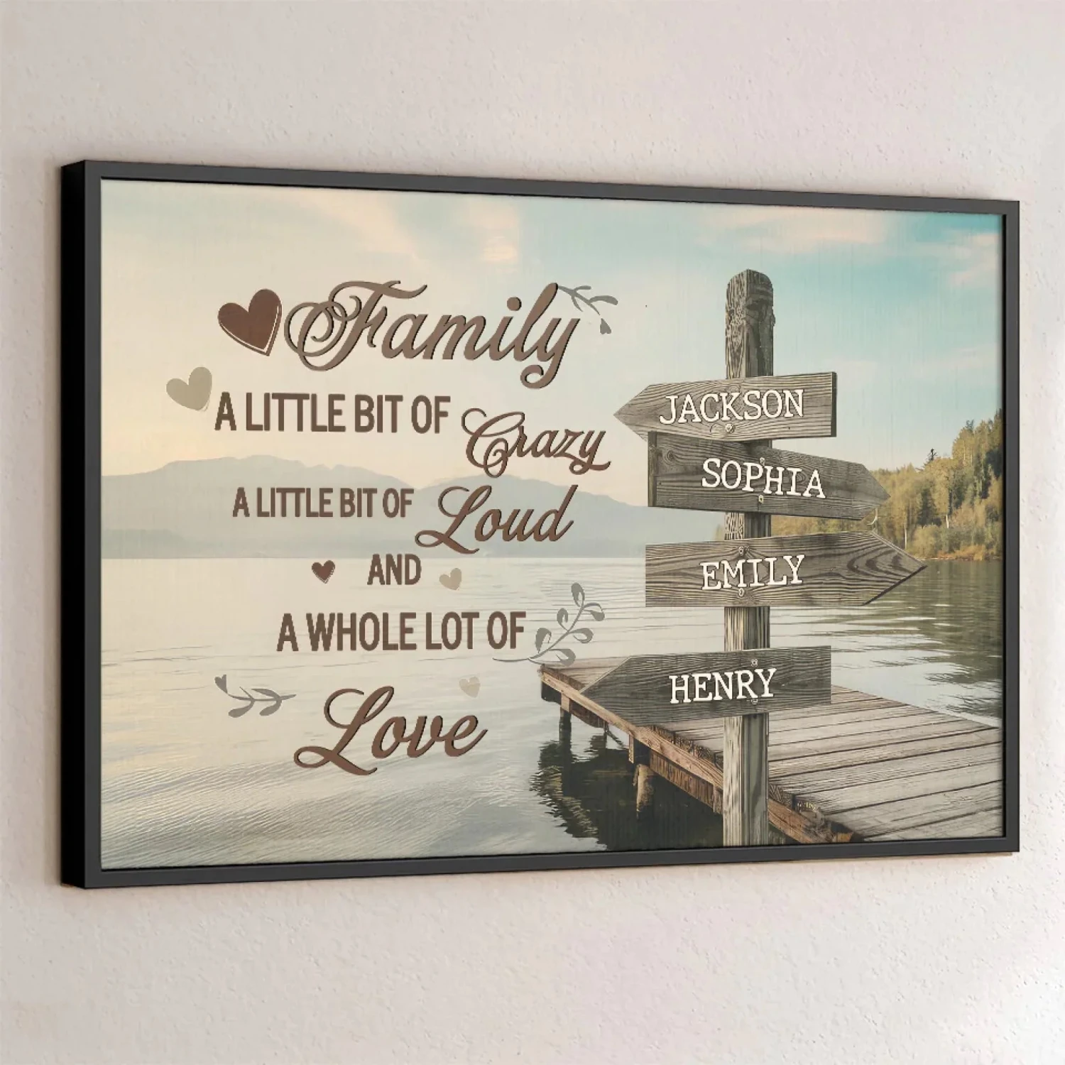 Together We Make One Beautiful Family - Family Personalized Custom Horizontal Poster - Gift For Family Members 1 Together We Make One Beautiful Family - Family Personalized Custom Horizontal Poster - Gift For Family Members