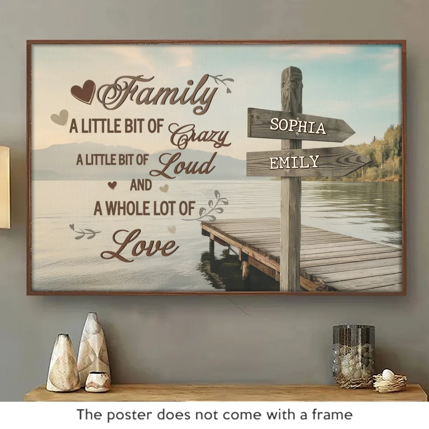 Together We Make One Beautiful Family - Family Personalized Custom Horizontal Poster - Gift For Family Members 2 Together We Make One Beautiful Family - Family Personalized Custom Horizontal Poster - Gift For Family Members - Image 2