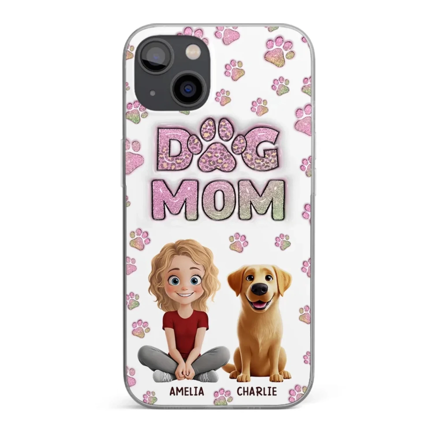 Home Is Where The Paws Are - Dog & Cat Personalized Custom 3D Inflated Effect Printed Clear Phone Case - Gift For Pet Owners, Pet Lovers 1 Home Is Where The Paws Are - Dog & Cat Personalized Custom 3D Inflated Effect Printed Clear Phone Case - Gift For Pet Owners, Pet Lovers