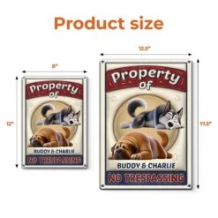 Property Of My Fluffy Boss - Dog Personalized Custom 3D Inflated Effect Printed Home Decor Metal Sign - House Warming Gift For Pet Owners, Pet Lovers -Pawfect House Store 67a5ad3029dd3