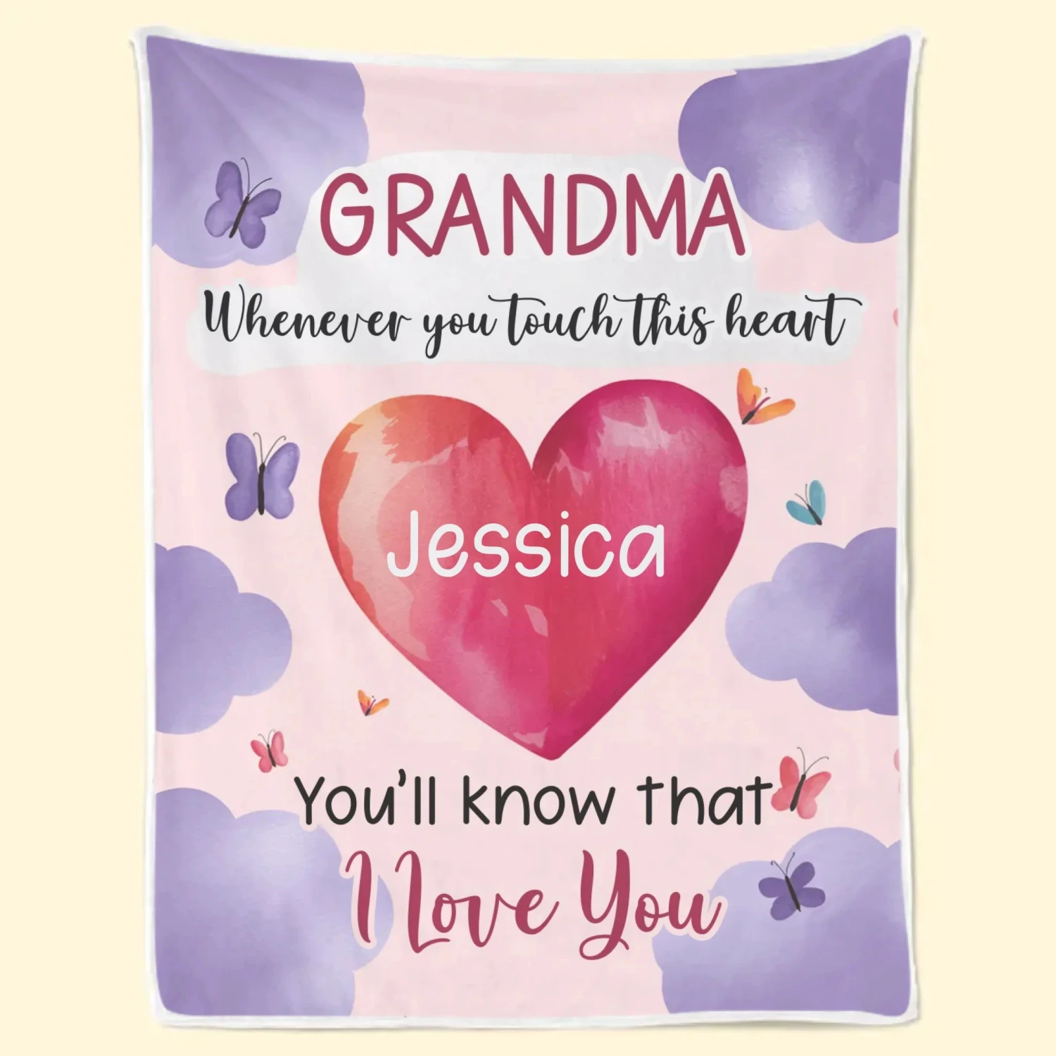 Grandma’s Heart Beats In Mine Forever - Family Personalized Custom Blanket - Gift For Mom, Grandma 6 Grandma’s Heart Beats In Mine Forever - Family Personalized Custom Blanket - Gift For Mom, Grandma - Image 6