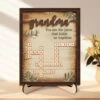Love Makes You Family - Family Personalized Custom 2-Layered Wooden Plaque With Stand - Mother's Day, Gift For Mom, Grandma