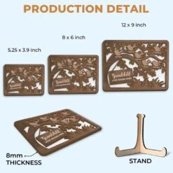 Grandma’s Love Is The Sweetest Gift - Family Personalized Custom 2-Layered Wooden Plaque With Stand - Gift For Mom, Grandma -Pawfect House Store 67a5dc416f1bb