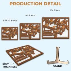 Love Knows No Bounds - Family Personalized Custom 2-Layered Wooden Plaque With Stand - Gift For Mom, Grandma 11 Love Knows No Bounds - Family Personalized Custom 2-Layered Wooden Plaque With Stand - Gift For Mom, Grandma -Pawfect House Store 67a5dc7048e79