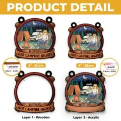 No City Lights - Camping Personalized Window Hanging Suncatcher Ornament - Gift For Camping Lovers 9 No City Lights - Camping Personalized Window Hanging Suncatcher Ornament - Gift For Camping Lovers -Pawfect House Store 67a5ea73146f5