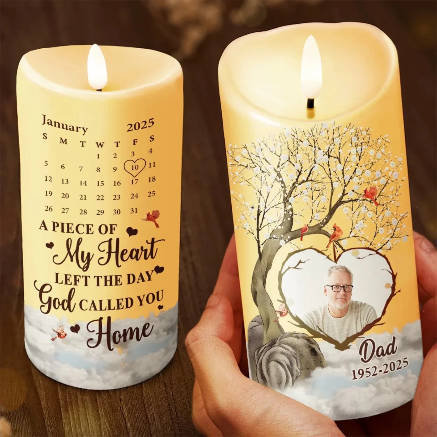 Custom Photo For The Moments When You Want To Feel Them Near - Memorial Personalized Custom LED Candle - Sympathy Gift For Family Members 3 Custom Photo For The Moments When You Want To Feel Them Near - Memorial Personalized Custom LED Candle - Sympathy Gift For Family Members - Image 3