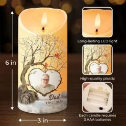 Custom Photo For The Moments When You Want To Feel Them Near - Memorial Personalized Custom LED Candle - Sympathy Gift For Family Members 7 Custom Photo For The Moments When You Want To Feel Them Near - Memorial Personalized Custom LED Candle - Sympathy Gift For Family Members -Pawfect House Store 67a60b70d53b1