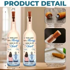 You Live On In The Love And Memories We Shared - Memorial Personalized Custom Bottle Lamp - Sympathy Gift For Family Members 9 You Live On In The Love And Memories We Shared - Memorial Personalized Custom Bottle Lamp - Sympathy Gift For Family Members -Pawfect House Store 67a96dc7f07e5