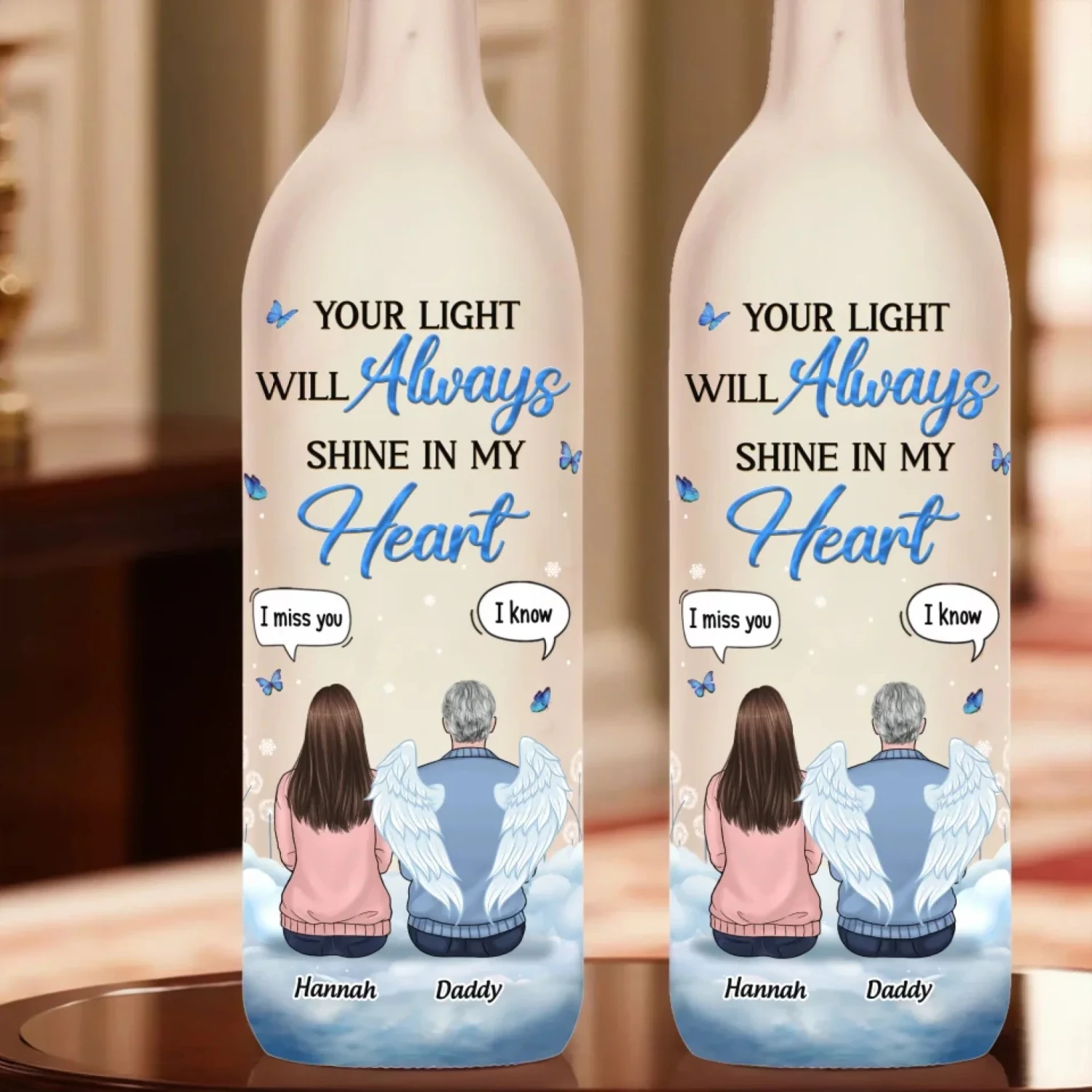 You Live On In The Love And Memories We Shared - Memorial Personalized Custom Bottle Lamp - Sympathy Gift For Family Members 4 You Live On In The Love And Memories We Shared - Memorial Personalized Custom Bottle Lamp - Sympathy Gift For Family Members - Image 4