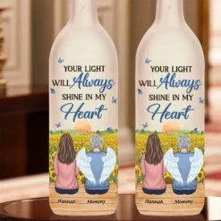 Always In My Soul - Memorial Personalized Custom Bottle Lamp - Sympathy Gift For Family Members -Pawfect House Store 67a973bd875bb