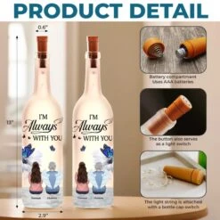 The Light Of Your Love Guides Me Forward - Memorial Personalized Custom Bottle Lamp - Sympathy Gift For Family Members -Pawfect House Store 67a97abc841f4